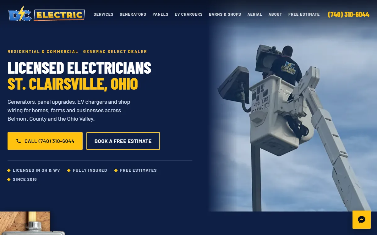 DC Electric&rsquo;s website.